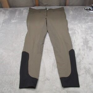 Dover Saddlery Breeches Pants Women 30 Brown Stretch Patch Riding Athletic 34x29